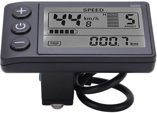 Metrò LCD per Ciclo Elettrico con Connettore Idrorepellente