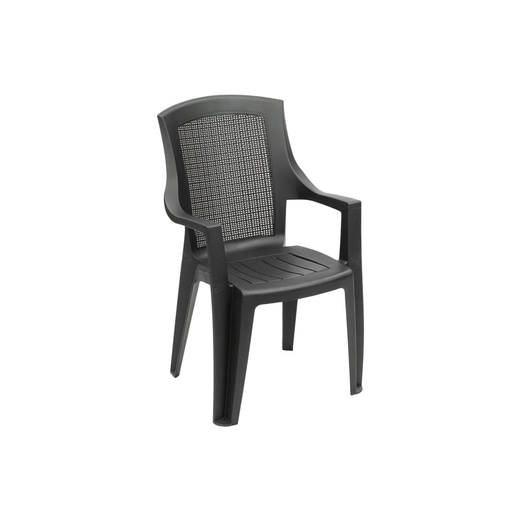 Masainass, Sedia da Esterno una Sedia Made in Italy, Grigio Antracite