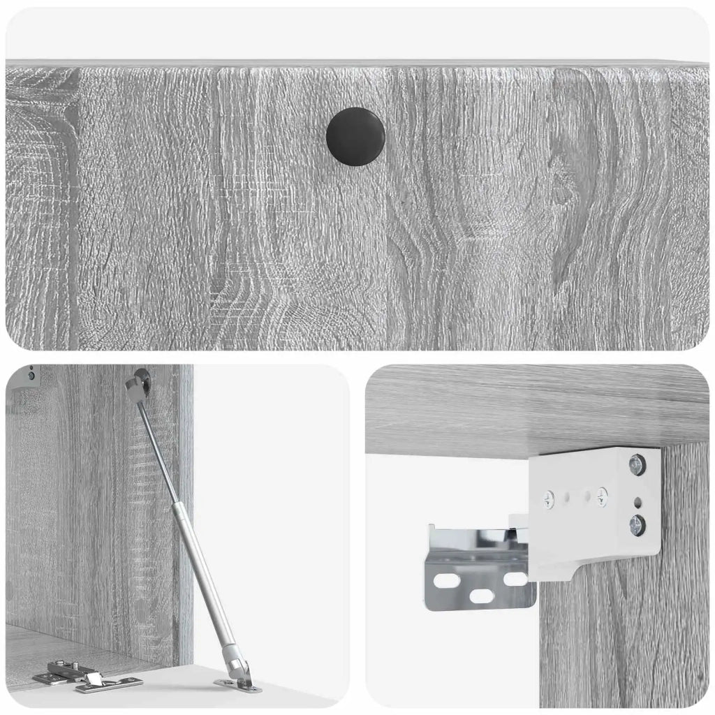 Mobile Porta TV da Muro 78,5 x 31 x 30 cm Sonoma grigio 899231