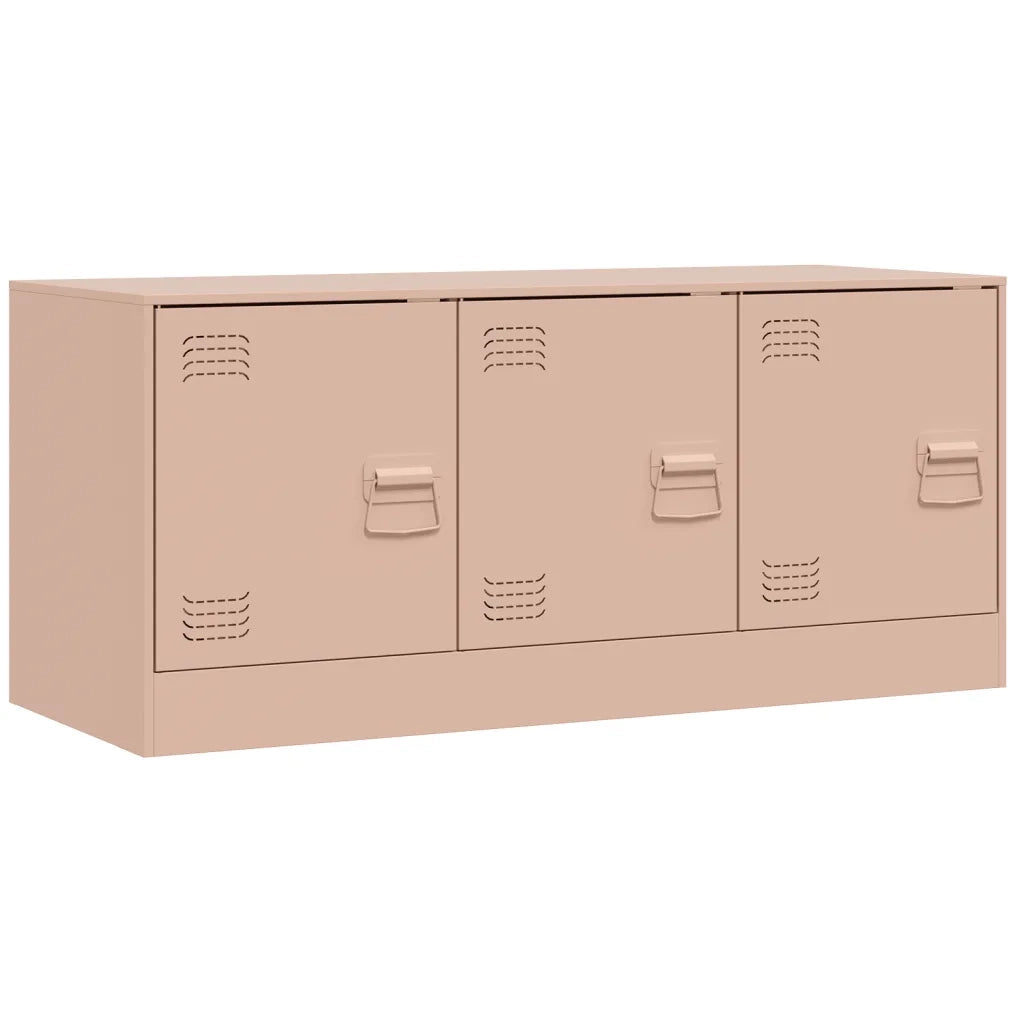 Mobile Porta TV-Mobile per TV-Credenza TV Rosa 99x39x44 cm in Acciaio 398086