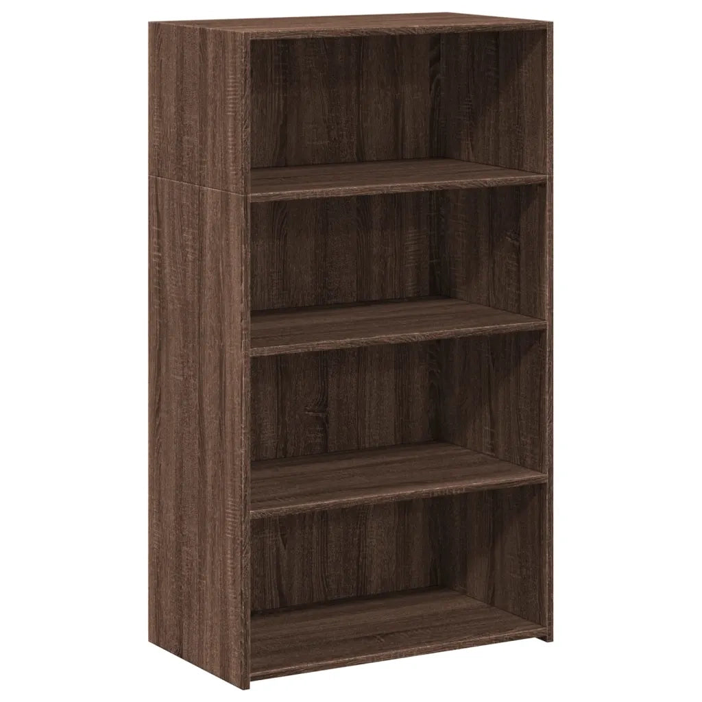 Credenza-Buffet-Armadio da cucina Rovere Marrone 70x41x124 cm in Legno Multistrato