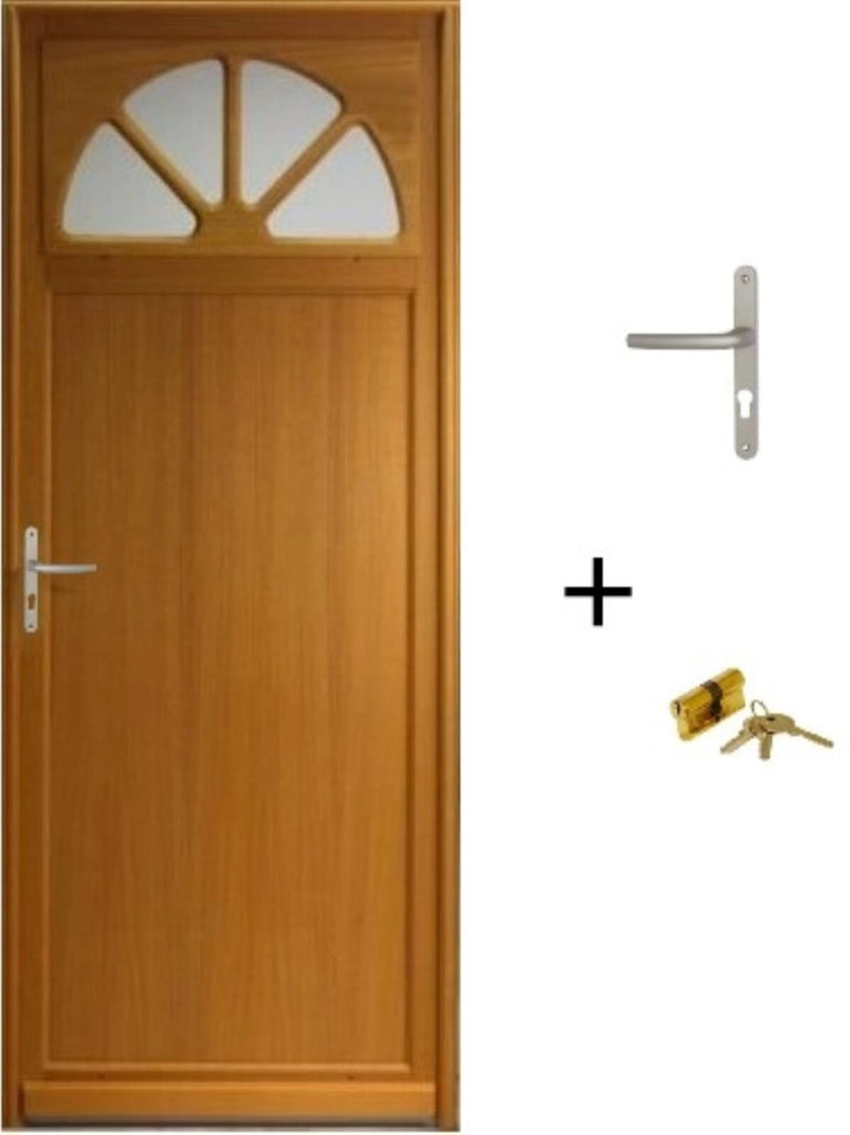 Porta di servizio Pixos in legno smaltato, H.215xl.90 p. destra + Maniglia E Canna (rif. 01245F924) Tabella Dimensioni senza maniglia