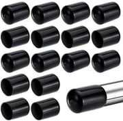Capociglia PVC a 20 pezzi - Diametro interno 22 mm - Nero/Rondi - Antiscivolo - Protezione pavimento - Plastica - Protezione mobili