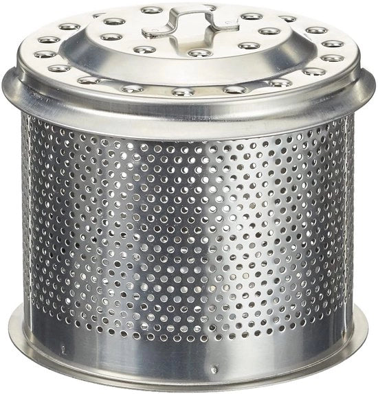 Reservatorio di carbone in acciaio inossidabile per LotusGrill G340 - griglia standard con coperchio barbecue