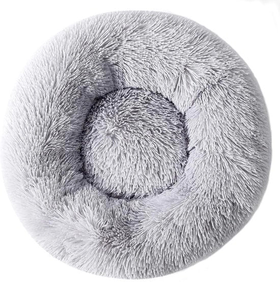 Letto per Gatti Piccolo - Cuscino Donut - Caldo Morbido - Letto per Animali - Adatto per Animali fino a 5 kg - Dimensioni 45 x 20 cm
