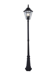 Paletto da giardino Lutec London solare marrone IP44