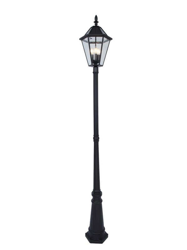 Paletto da giardino Lutec London solare marrone IP44