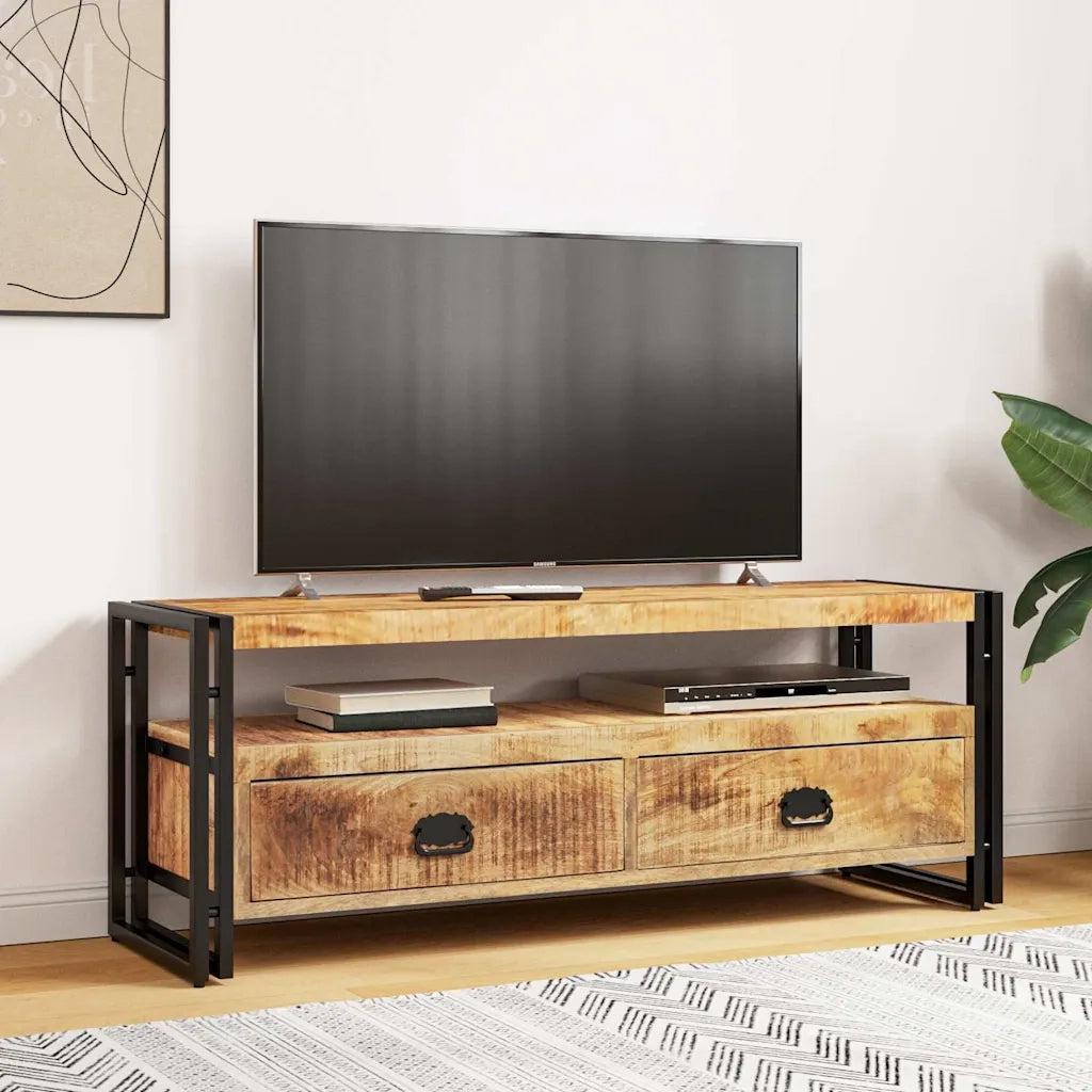 Mobile Porta TV 120x35x45 cm Legno Massello di Mango 247402