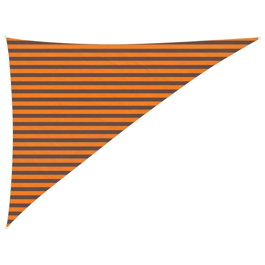 Vela da ombra solare-Telo Ombra-Vela Ombreggiante-Parasole a Vela Arancione e Marrone 3 x 4 x 5 m