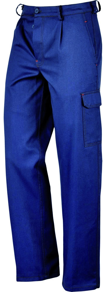 PANTALONE 100% COTONE CARGO Col. Blu  Tg. 46