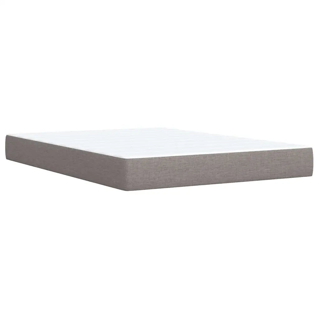 Giroletto a Molle con Materasso Tortora 140x200 cm in Tessuto 3292076