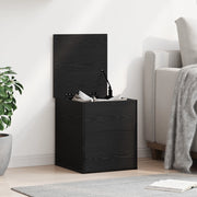 Scatola di Stoccaggio  in Rovere Nero 40x42x46 cm in Legno Ingegnerizzato