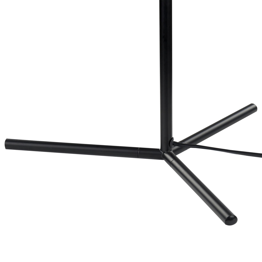 Lampada da tavolo bianca e nera con paralume in vetro Asta in ferro 45 cm Telaio Luce singola Design moderno Accessori per la casa Soggiorno