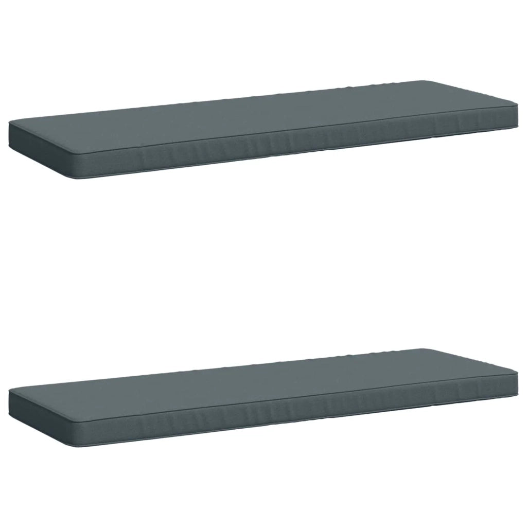 Cuscini per Panchina a 2 Pezzi VUGHT 2 pz 100% Poliestere Blu 951237