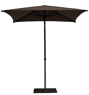 Ombrellone da Giardino 2x2 m Palo Ø38 mm in Alluminio Tessuto Dralon Acrilico Border Taupe