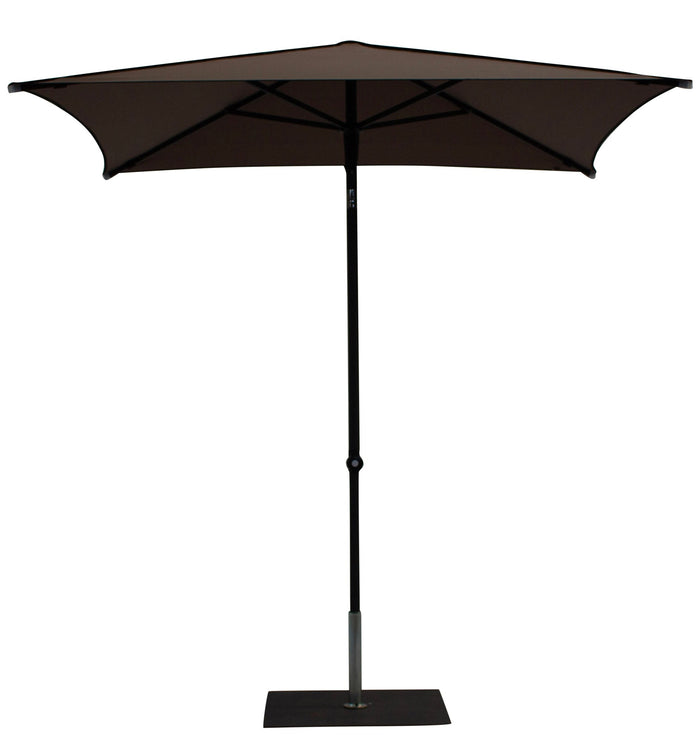 Ombrellone da Giardino 2x2 m Palo Ø38 mm in Alluminio Tessuto Dralon Acrilico Border Taupe