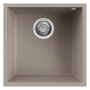 Lavello Elleci Incasso 1 vasca 44x44 Quadra 102 Sottotop Granitek Grigio Tortora LGQ10243BSO