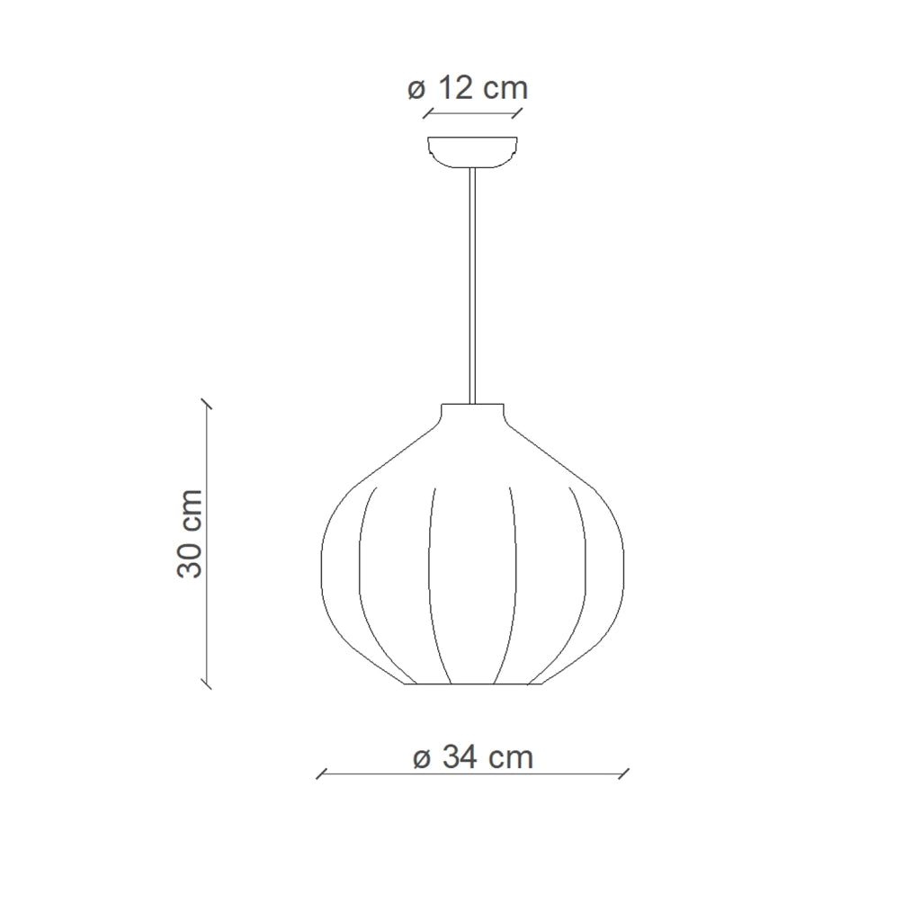 Lampadario Vintage Decò Afoxe&apos Ceramica Marrone Moka 1 Luce E27