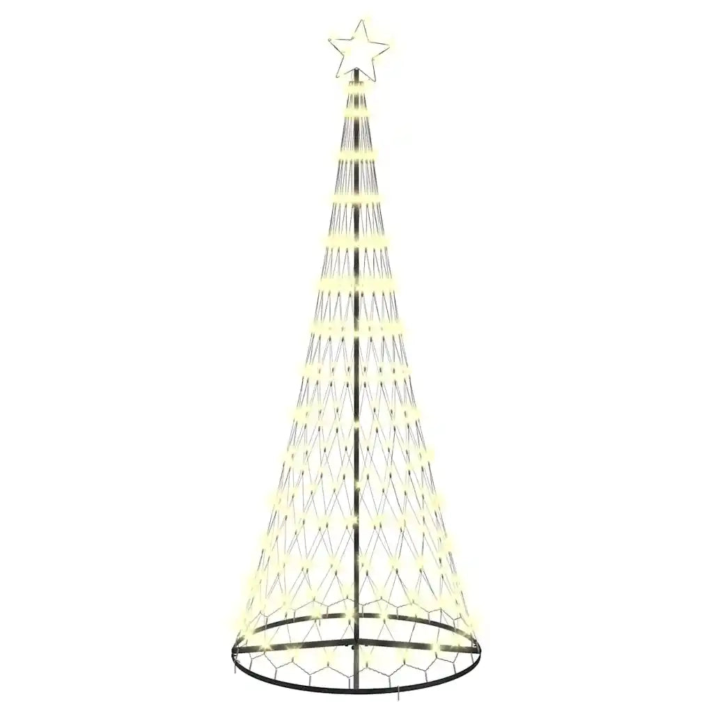 Albero di Natale LED con 295 LED Bianco caldo 250 cm Metallo 42018783