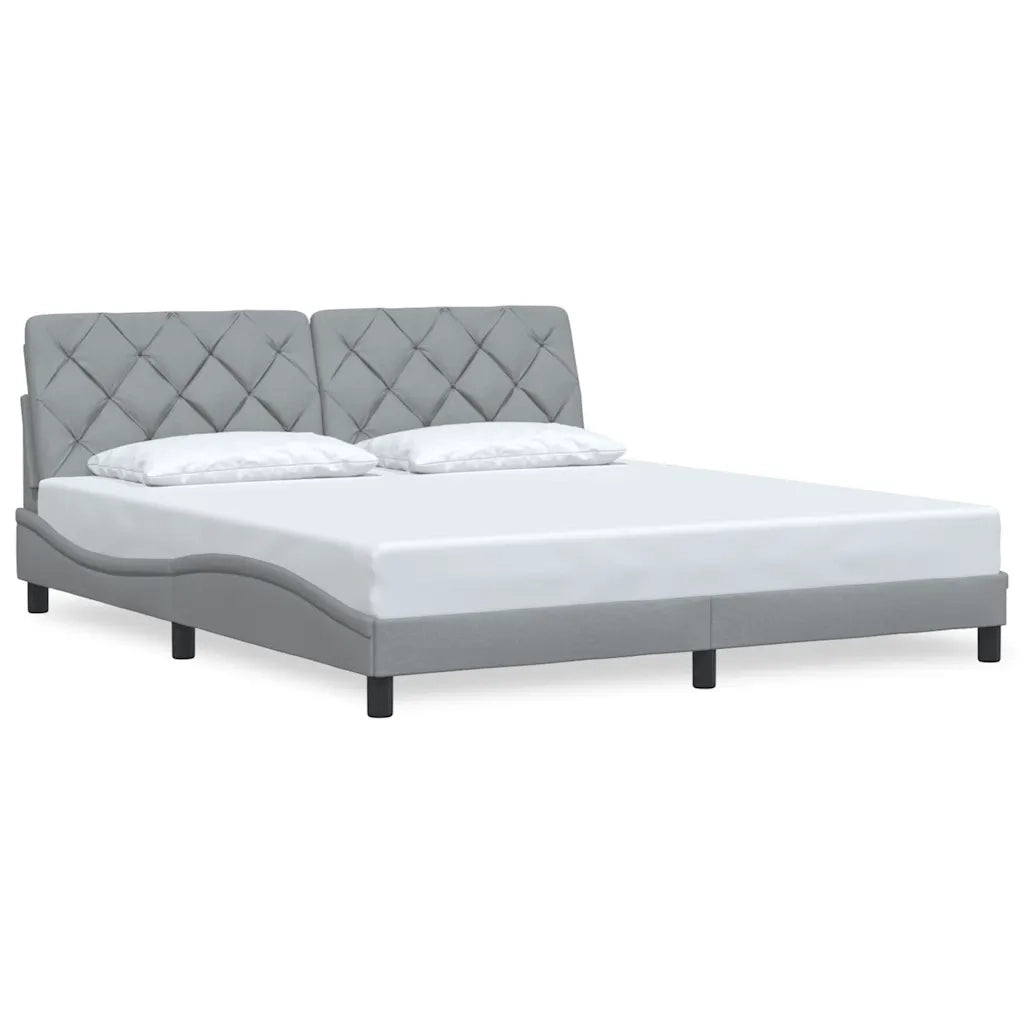 Giroletto senza Materasso Grigio Chiaro 180x200 cm Tessuto 3310615