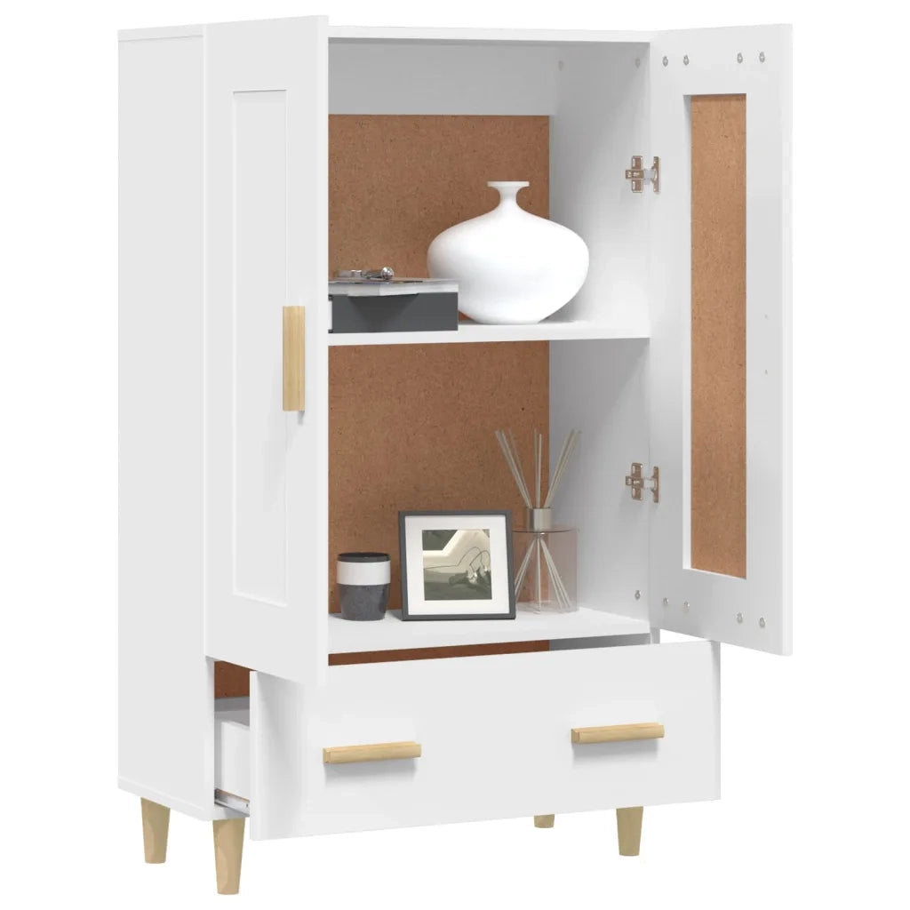 Credenza Bianca 70x31x115 cm in Legno Ingegnerizzato 812564