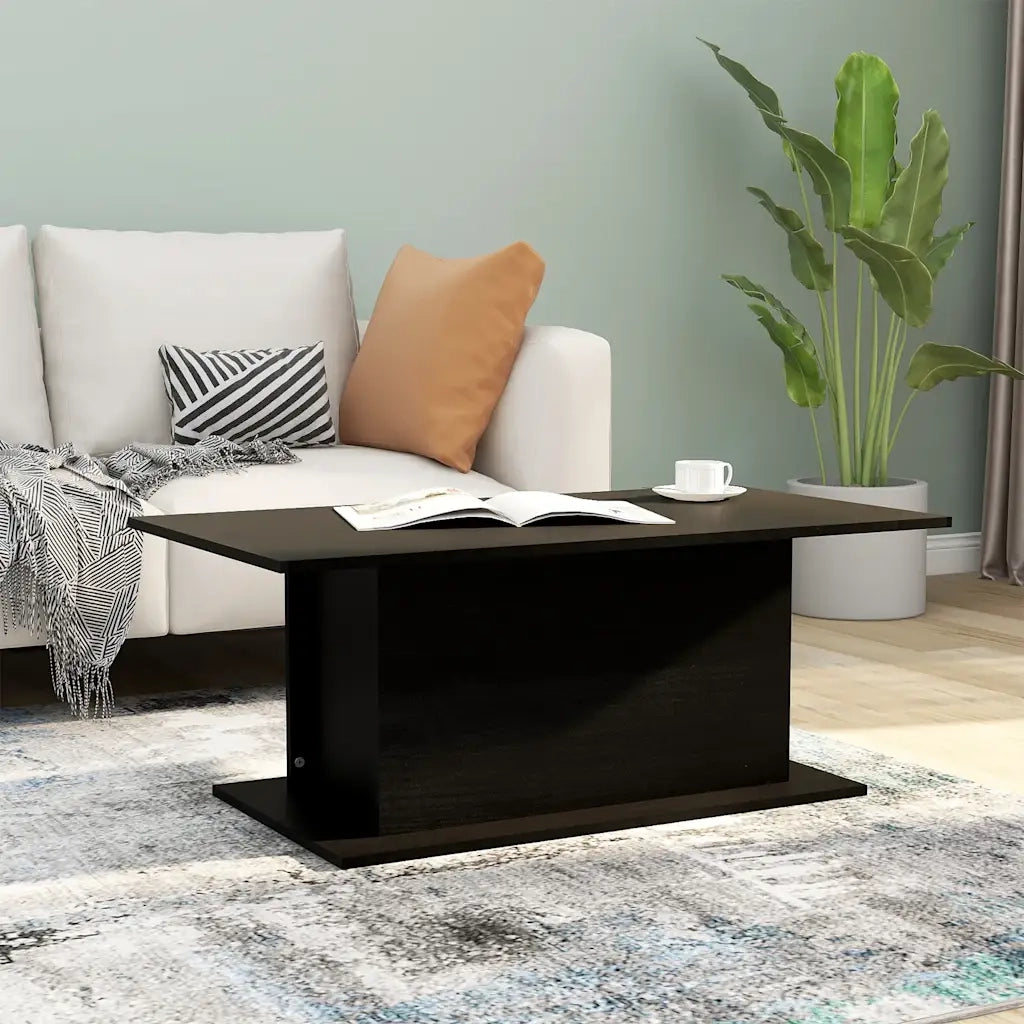 Tavolino da salotto | Tavolino da caff¨¨ | Tavolino da Soggiorno Nero 102x55,5x40 cm in Truciolato