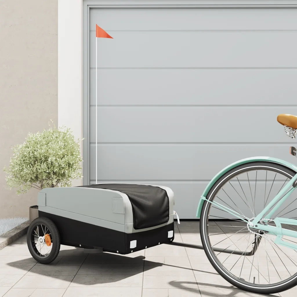 Rimorchio da Bici Nero e Grigio 30 kg in Ferro CFW7741510