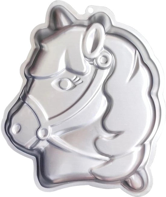 Forma di Torta Cavallo Unicorno - 3D - Forma di Torta - Alluminio - Per Bambini