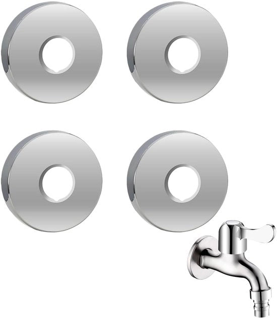 Set di Doccia a 4 Viti - Ø 26 mm - Piastra di Protezione in ABS - Resistente - Resistente ai Graffi - Resistente alla Corrosione