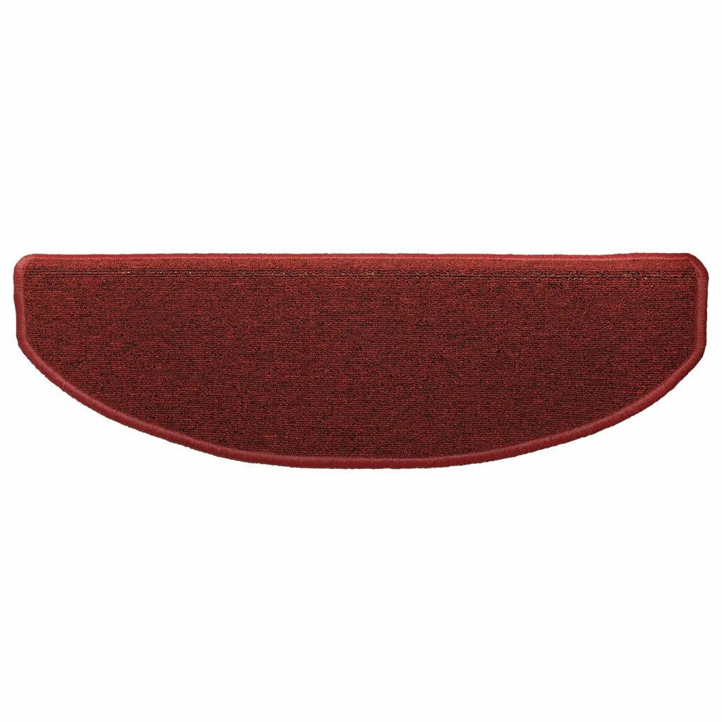 Tappetini per scale autoadesivi 15 pcs Rosso Bordeaux 42038649