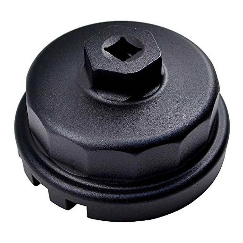 Trade Shop - Tappo Chiave A Tazza Per Rimozione Filtro Olio Versione 14 Flap Cap2 3/8" 64mm -
