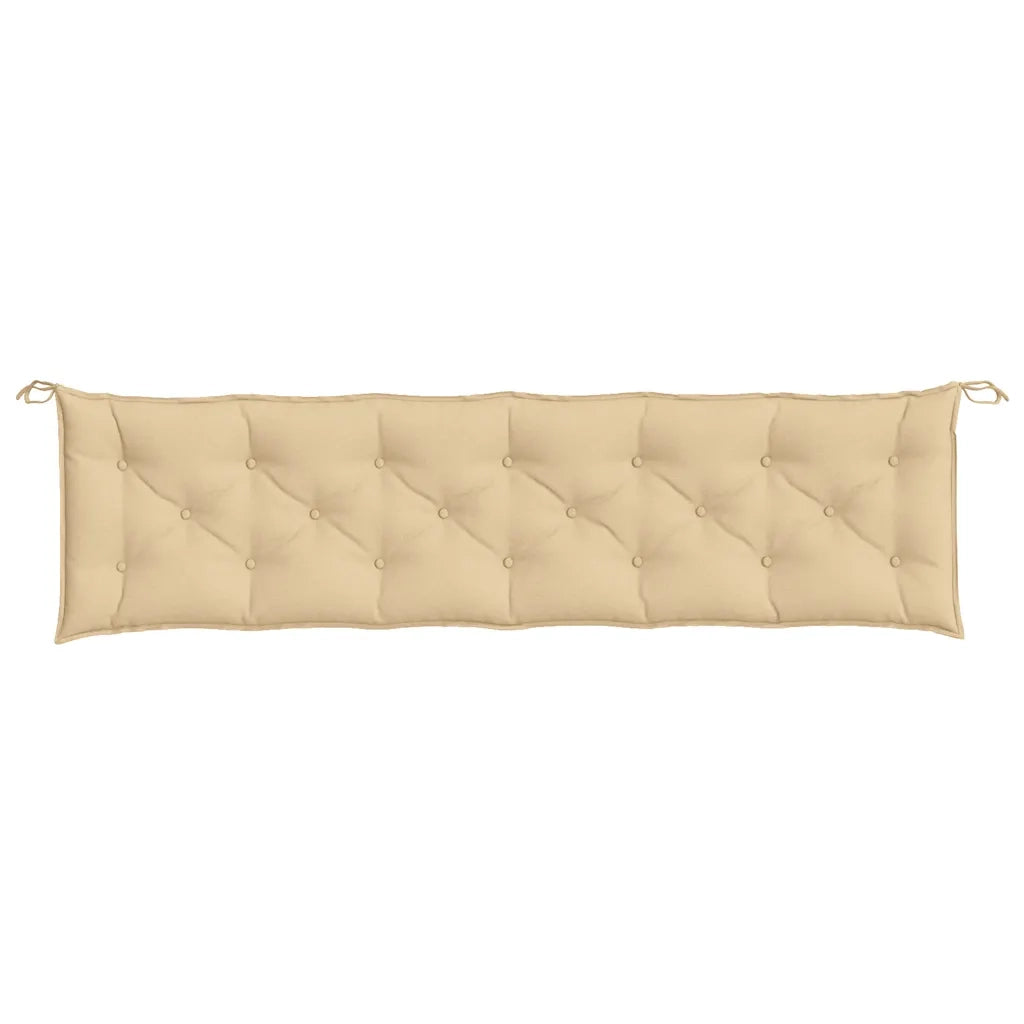 Cuscino per Panca da Giardino Beige Mélange 200x50x7 cm Tessuto 4002578