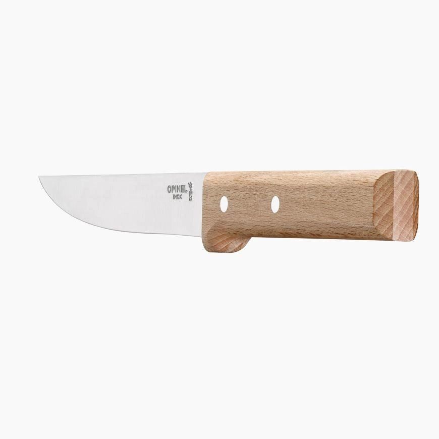 OPINEL 1820 Serie Paralle'le Coltello da Cucina Lama 16 cm Acciaio Inox X50CrMoV15 Manico in Faggio colore Legno