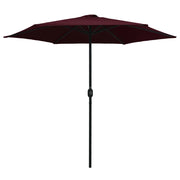 Ombrellone da Giardino con Palo in Alluminio 270x246 cm Bordò 47348