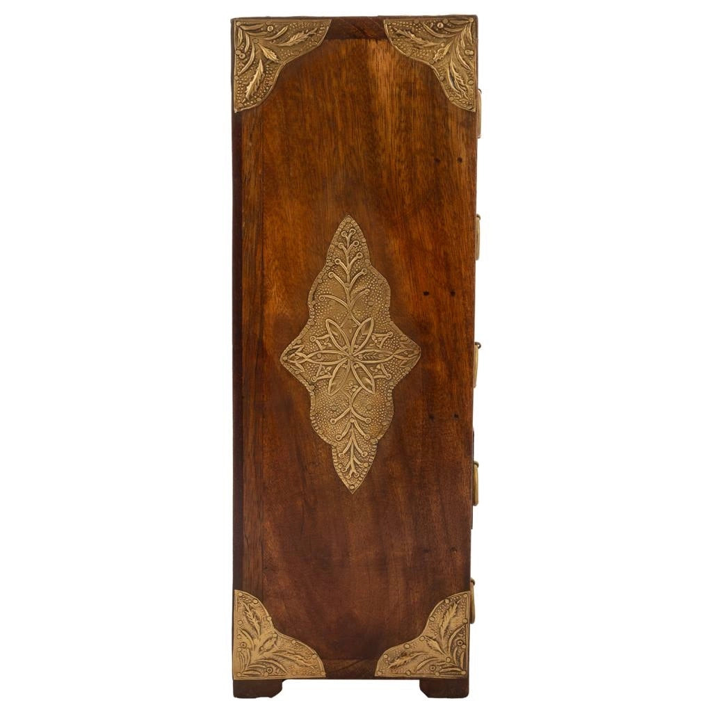 Portagioie in legno marrone 17x12,5x37h cm
