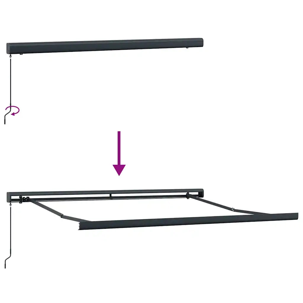 | Struttura della tenda | Antracite 350 x 250 cm Alluminio 145706
