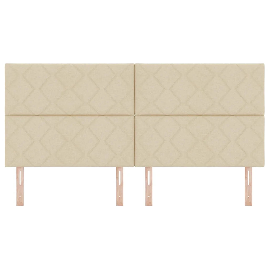 Testiera Crema 200 cm Tessuto 3337956