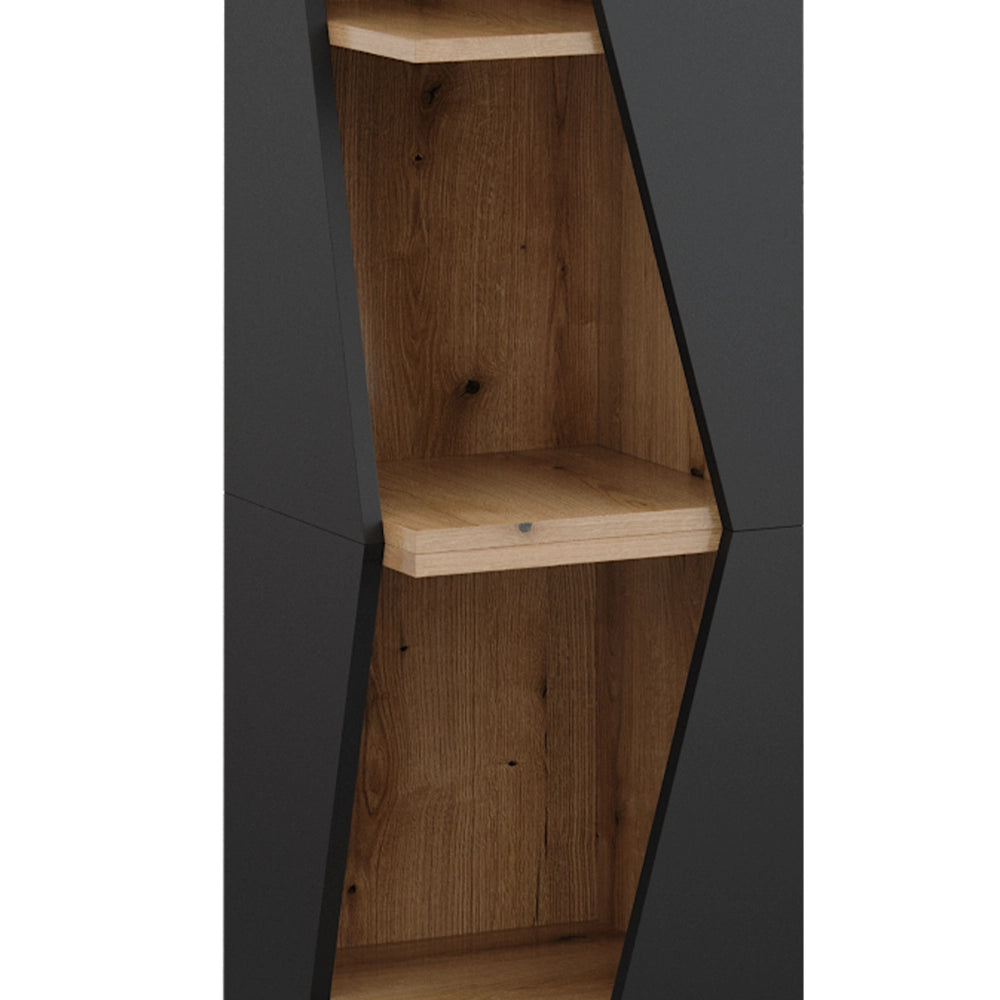 Armadio per il bagno Benno Antracite 31.6 x 70.5 cm con 3 ripiani Vicco