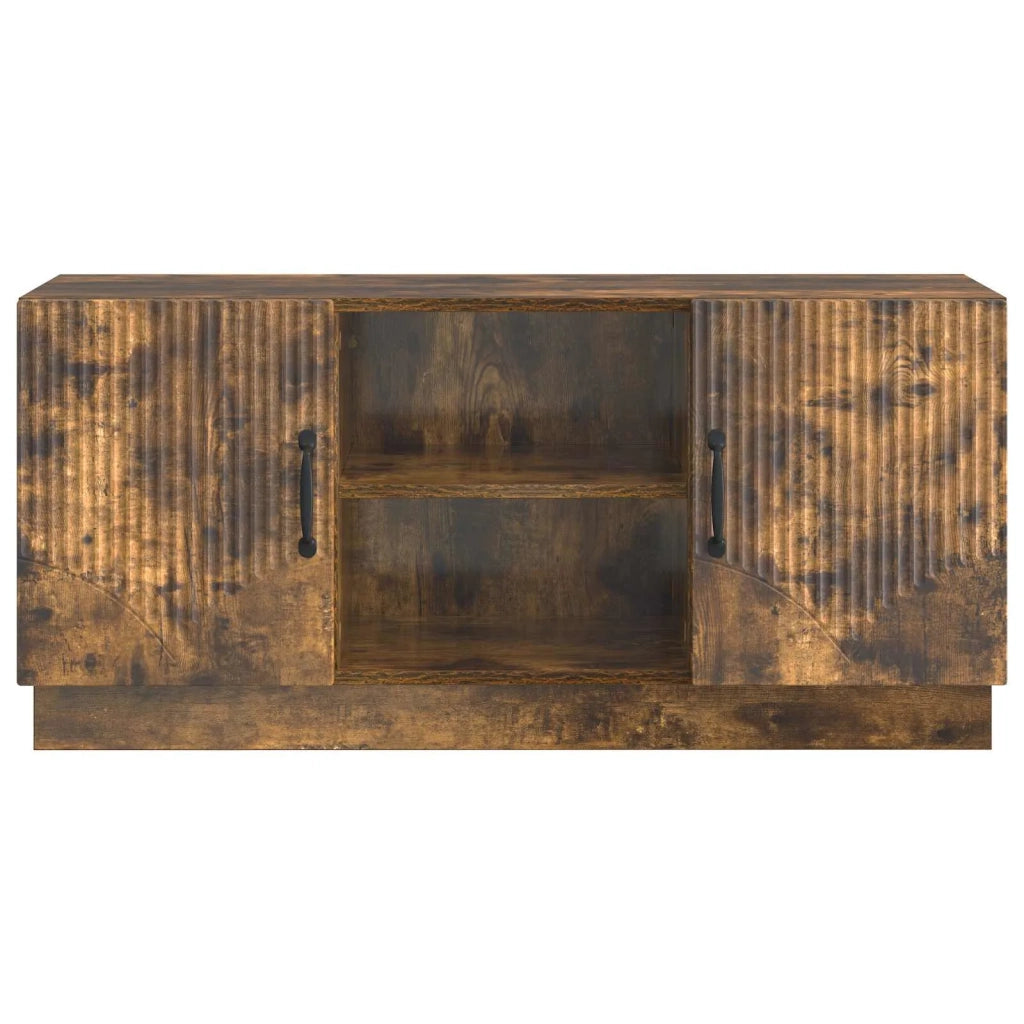 Mobile TV Rovere Fumo 102 x 34,5 x 47 cm Legno ingegnerizzato