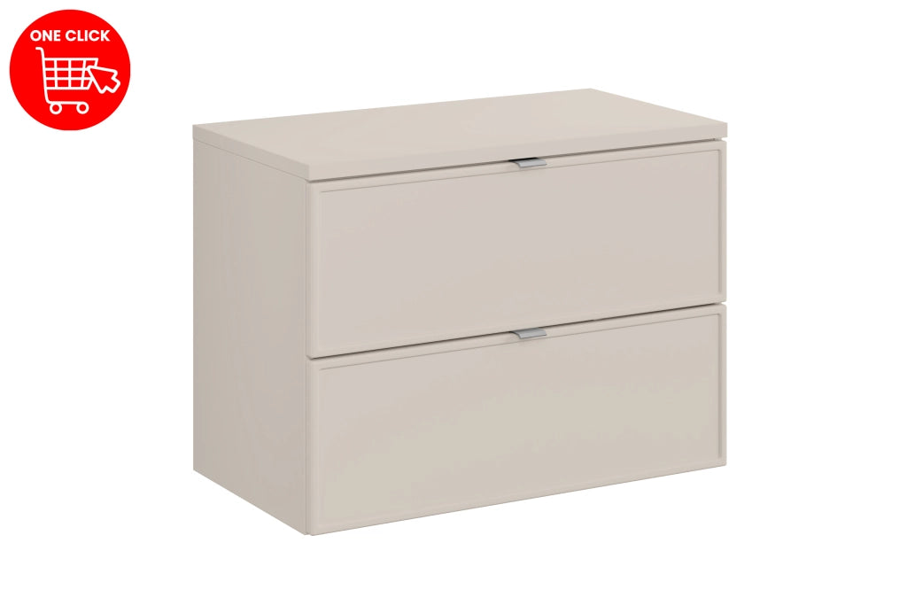 Set mobili bagno 80 cm con piano Bella Cashmere 80 cm