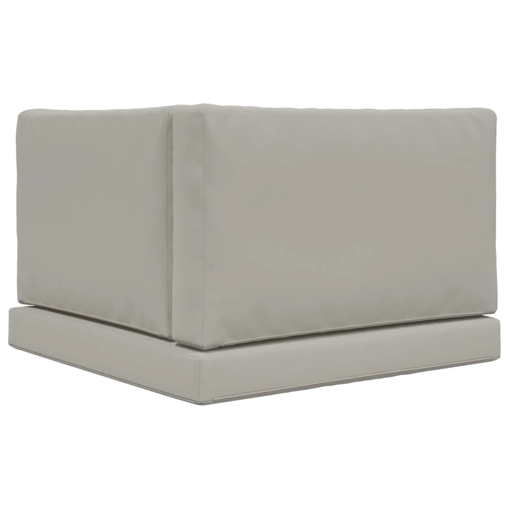 Cuscino per divano da esterno 3 pcs Grigio Poliestere