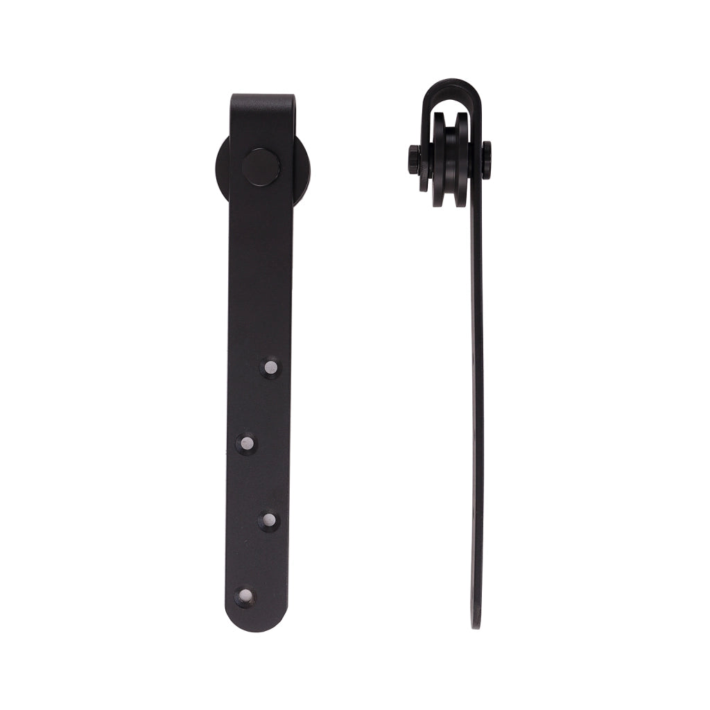 Kit Porta Scorrevole a Scomparsa ¨C Xylo ¨C Nero Acciaio 0,9m 20-25mm