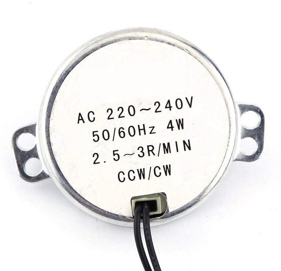 Motore elettrico sincrono - 220-240V - basso livello di rumore - adatto a diverse applicazioni - 4W