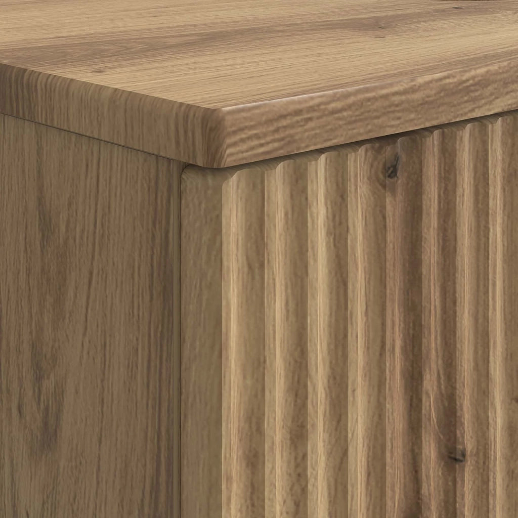 Armadio per Lavabo da Bagno HOORN Rovere Artigianale 897244