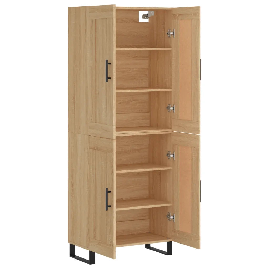 Credenza Rovere Sonoma 69,5x34x180 cm in Legno Multistrato 3199708