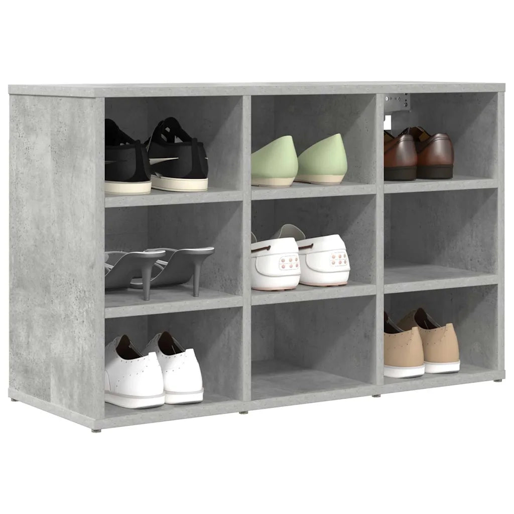 Mobile per scarpe-Scarpiera Grigio cemento 77,5 x 30 x 51 cm