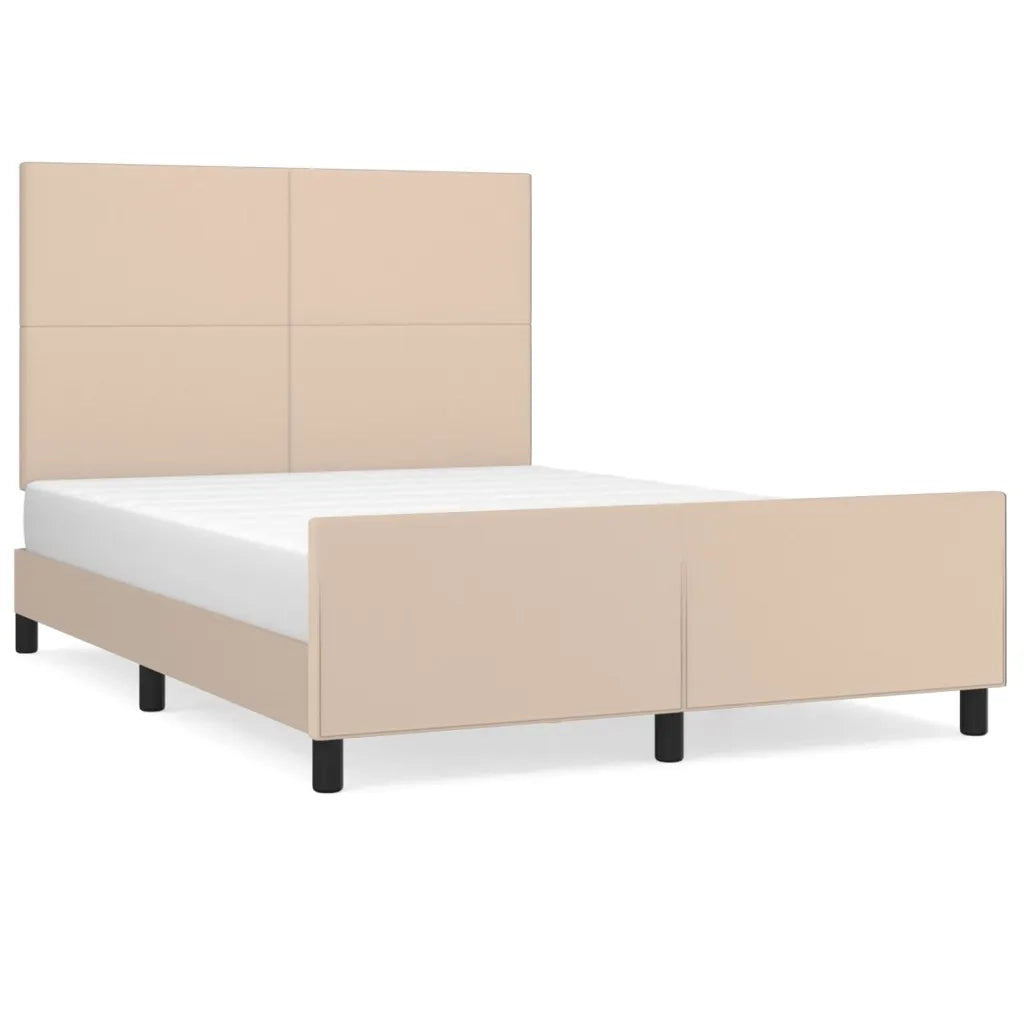 Giroletto con Testiera Cappuccino 140x190 cm in Similpelle