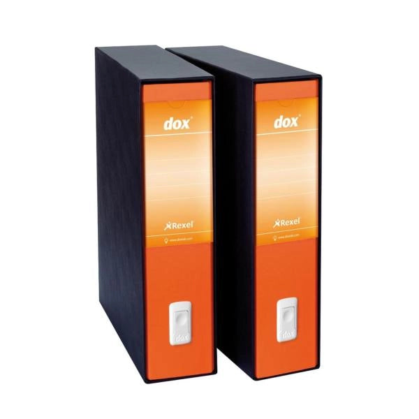 Esselte dox 2 raccoglitore ad anelli a4 nero, arancione - D26202