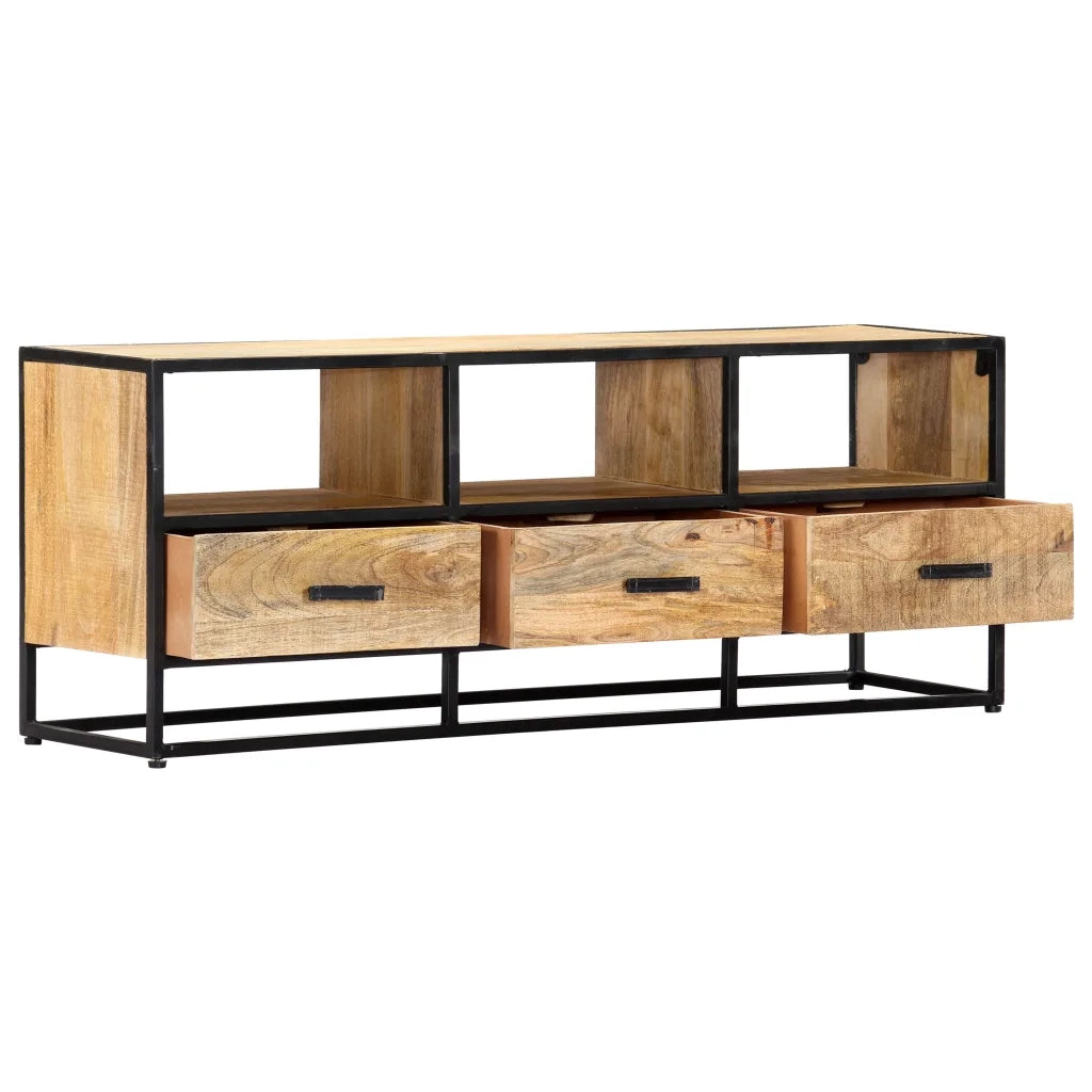 Mobile Porta TV 120x30x45 cm in Legno Massello di Mango cod mxl 66334