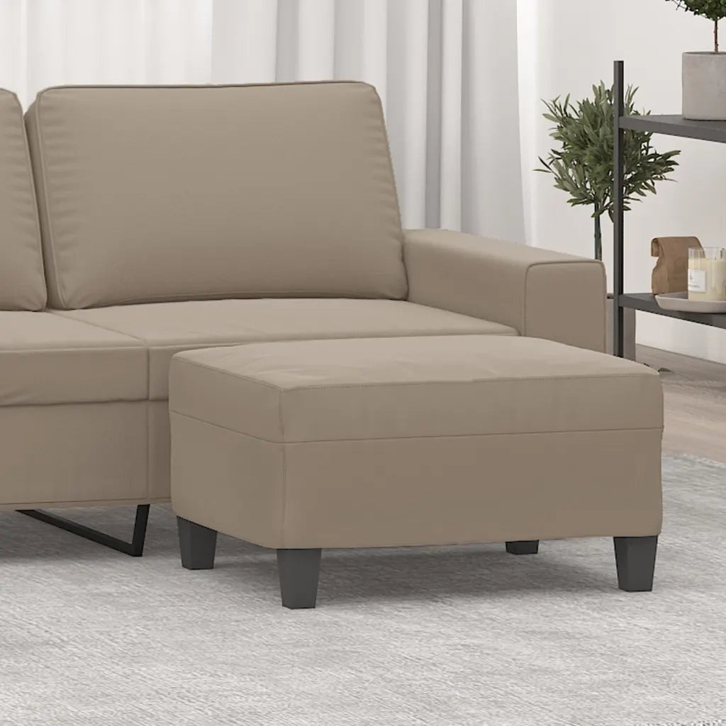 Poggiapiedi Tortora 70x55x41 cm in Tessuto Microfibra cod mxl 61158